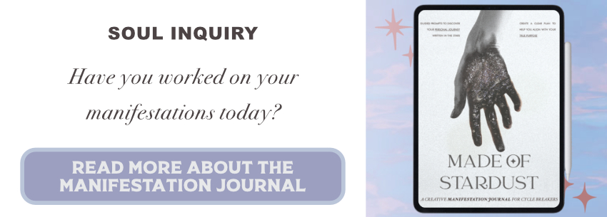 Download the Made of Stardust Manifestation and Gratitude Journal for creative surrender and tarot-inspired release practices
